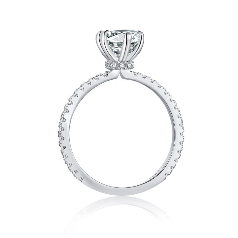 STERLING SILVER MARQUISE STAPLE RING