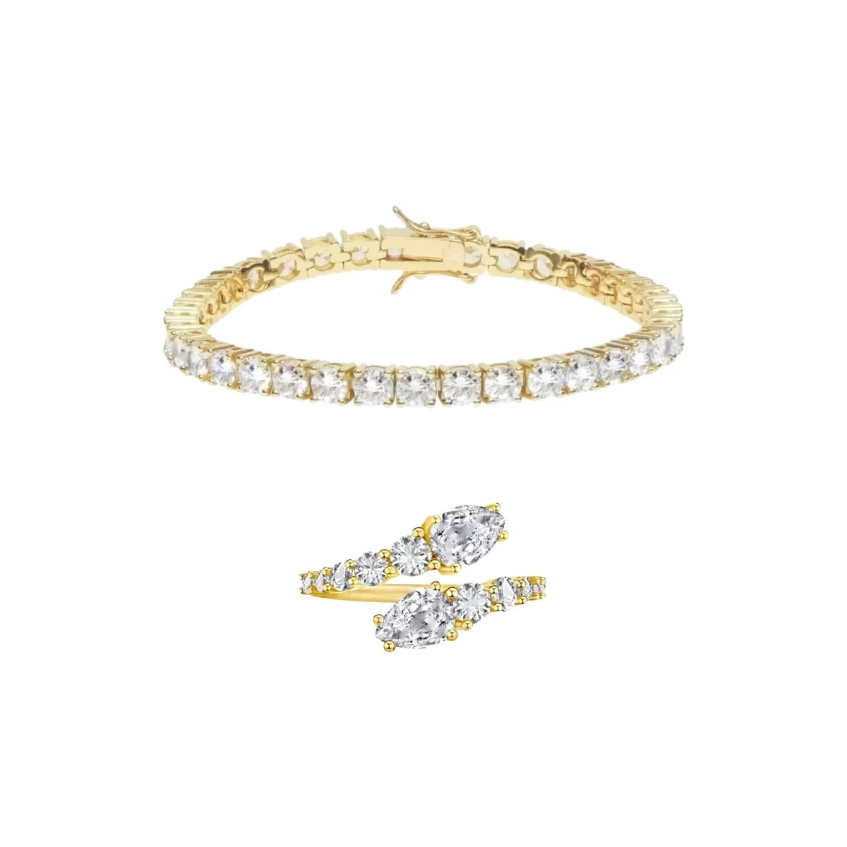 MAYFAIR BRACELET & RING SET- GOLD