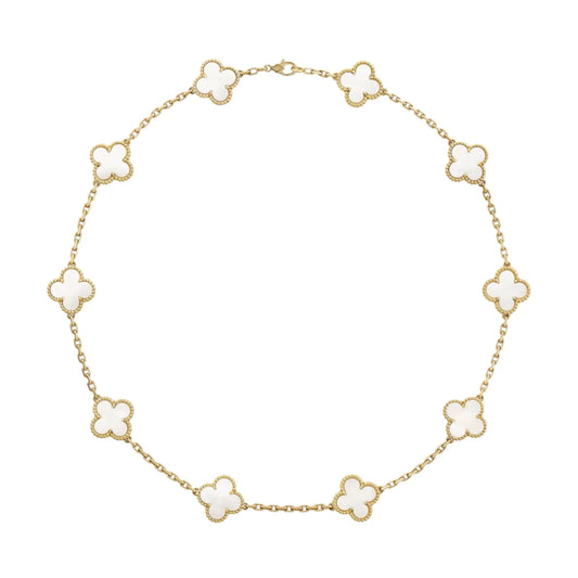 VANESSA NECKLACE- GOLD + PEARL