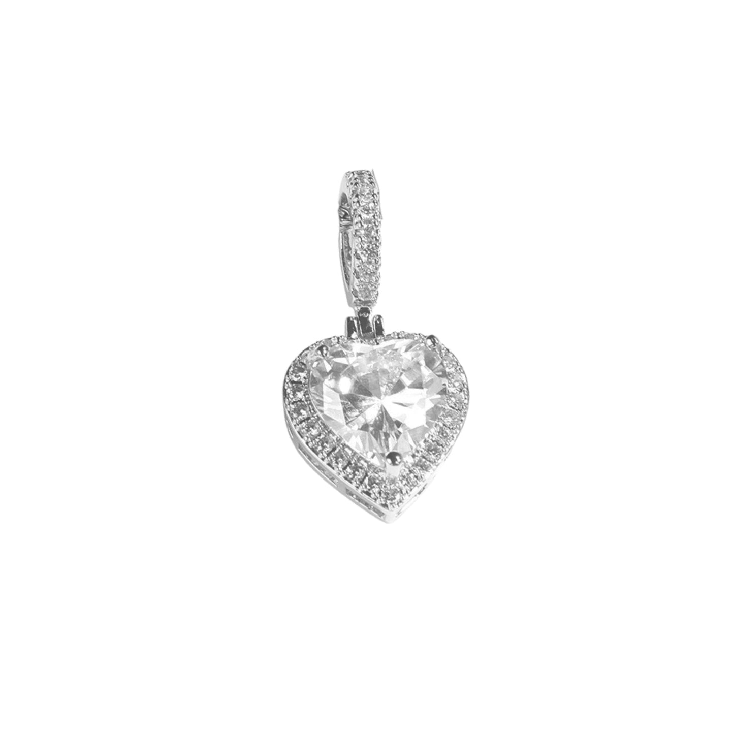 ELLE HEART CHARM- SILVER