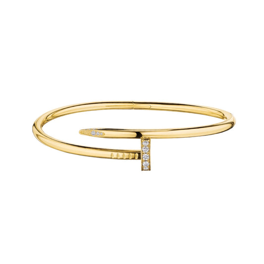 CARINA BANGLE -GOLD + CRYSTAL