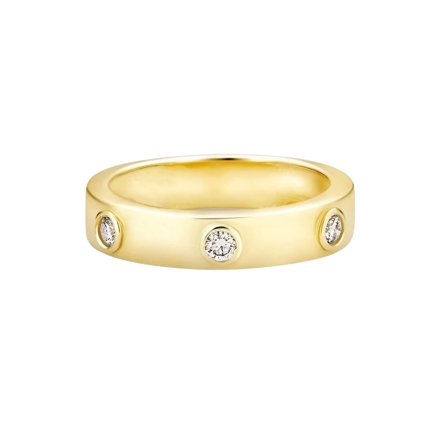 CARTI RING- GOLD + 6 CRYSTAL