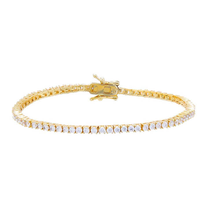 SARINA 2MM TENNIS BRACELET- GOLD