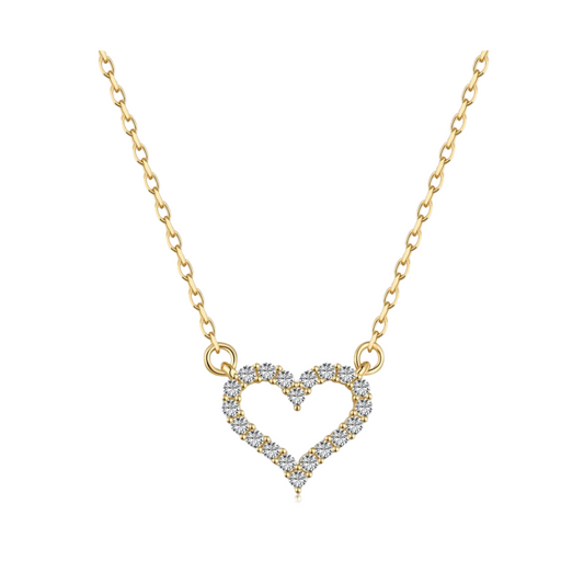AMOUR HEART NECKLACE- GOLD