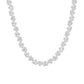 ISABELLE HEART CHOKER NECKLACE SILVER