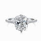 STERLING SILVER OVAL CUT SAFIA RING