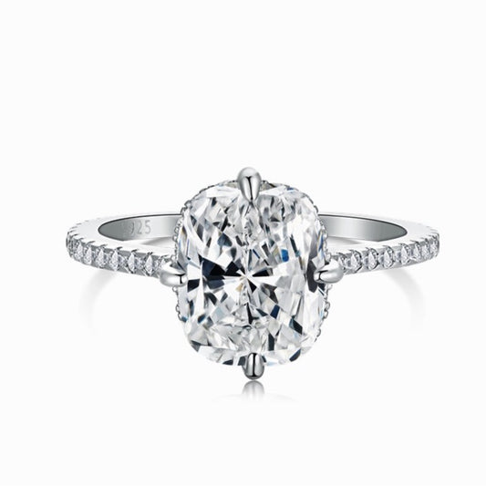 STERLING SILVER OVAL CUT SAFIA RING
