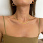 GOLD PLATED BAND NECKLACE