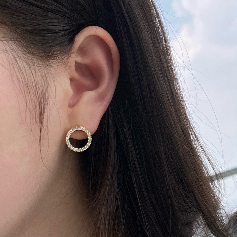 GOLD PLATED INFINITY EARRINGS