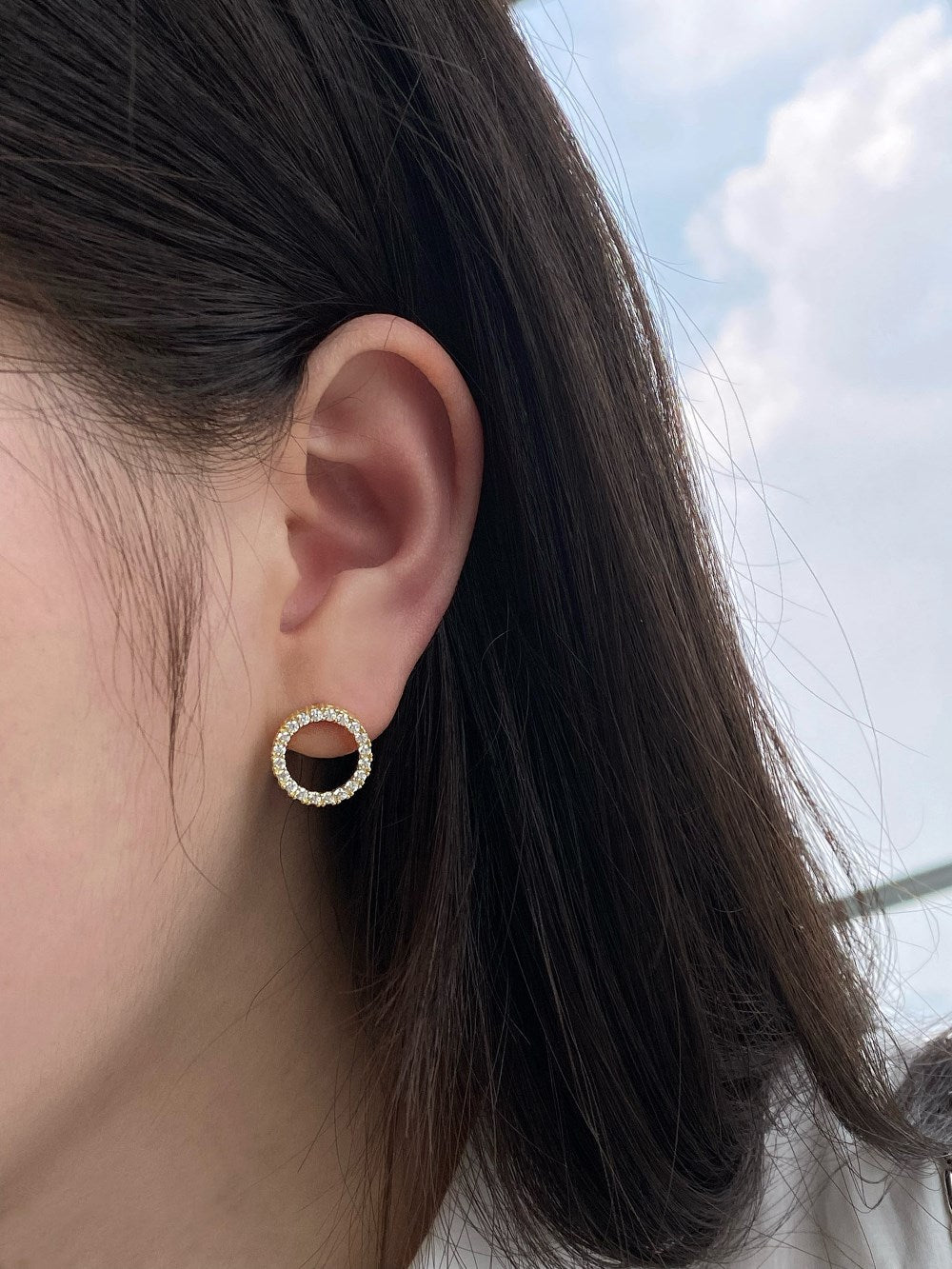 STERLING SILVER MINI INFINITY EARRINGS
