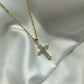 MINI CROSS NECKLACE- GOLD