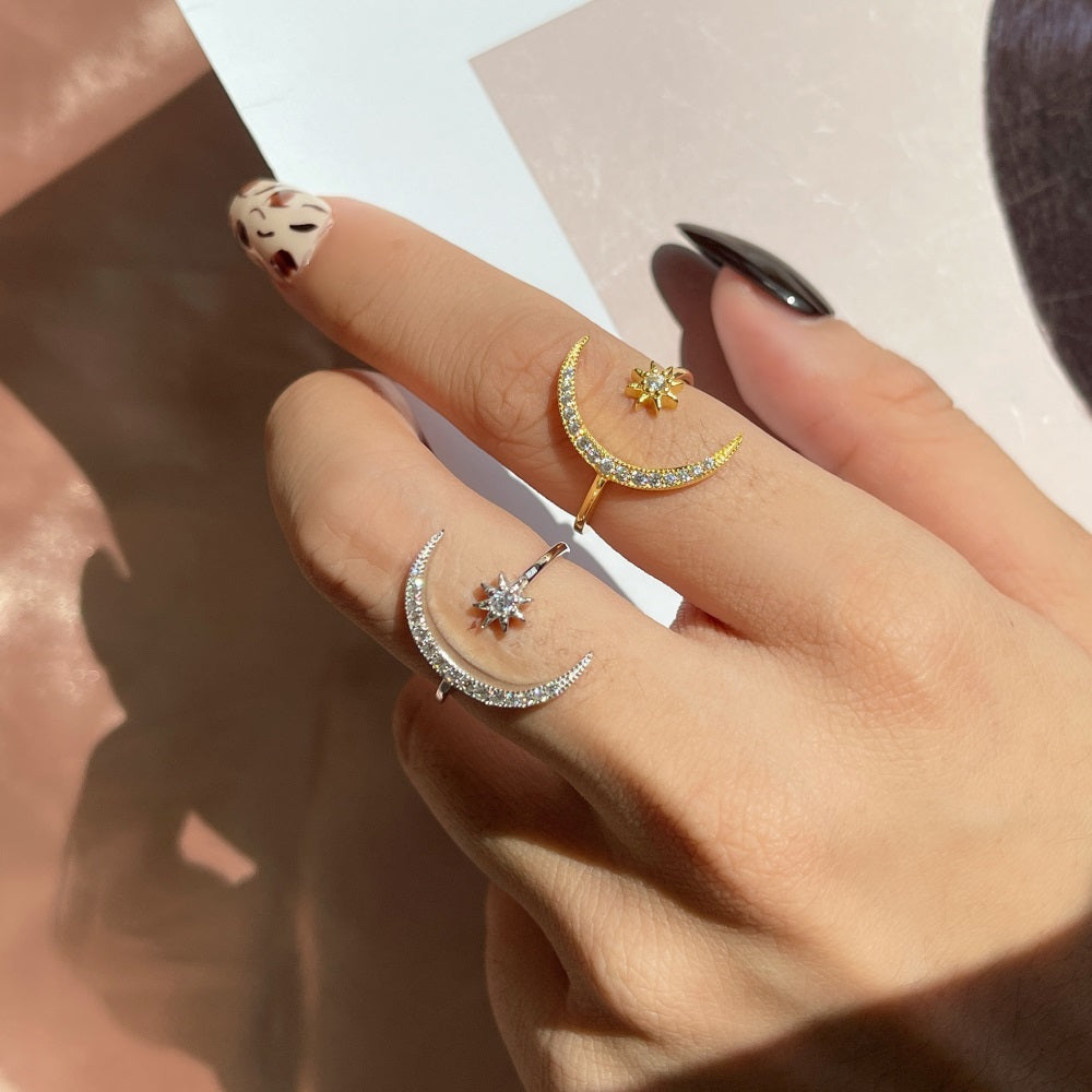 STERLING SILVER LUNA RING