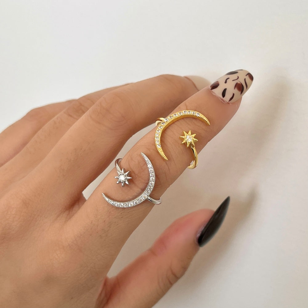 STERLING SILVER LUNA RING