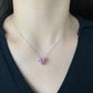 STERLING SILVER PINK AMANTE NECKLACE