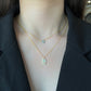 GOLD PLATED EVIL EYE HAMSA HAND NECKLACE