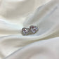 HALO HEART EARRINGS- SILVER