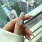 STERLING SILVER PLAIN BAND GODDESS RING