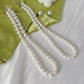 STERLING SILVER WHITE PEARL NECKLACE