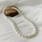 STERLING SILVER WHITE PEARL NECKLACE