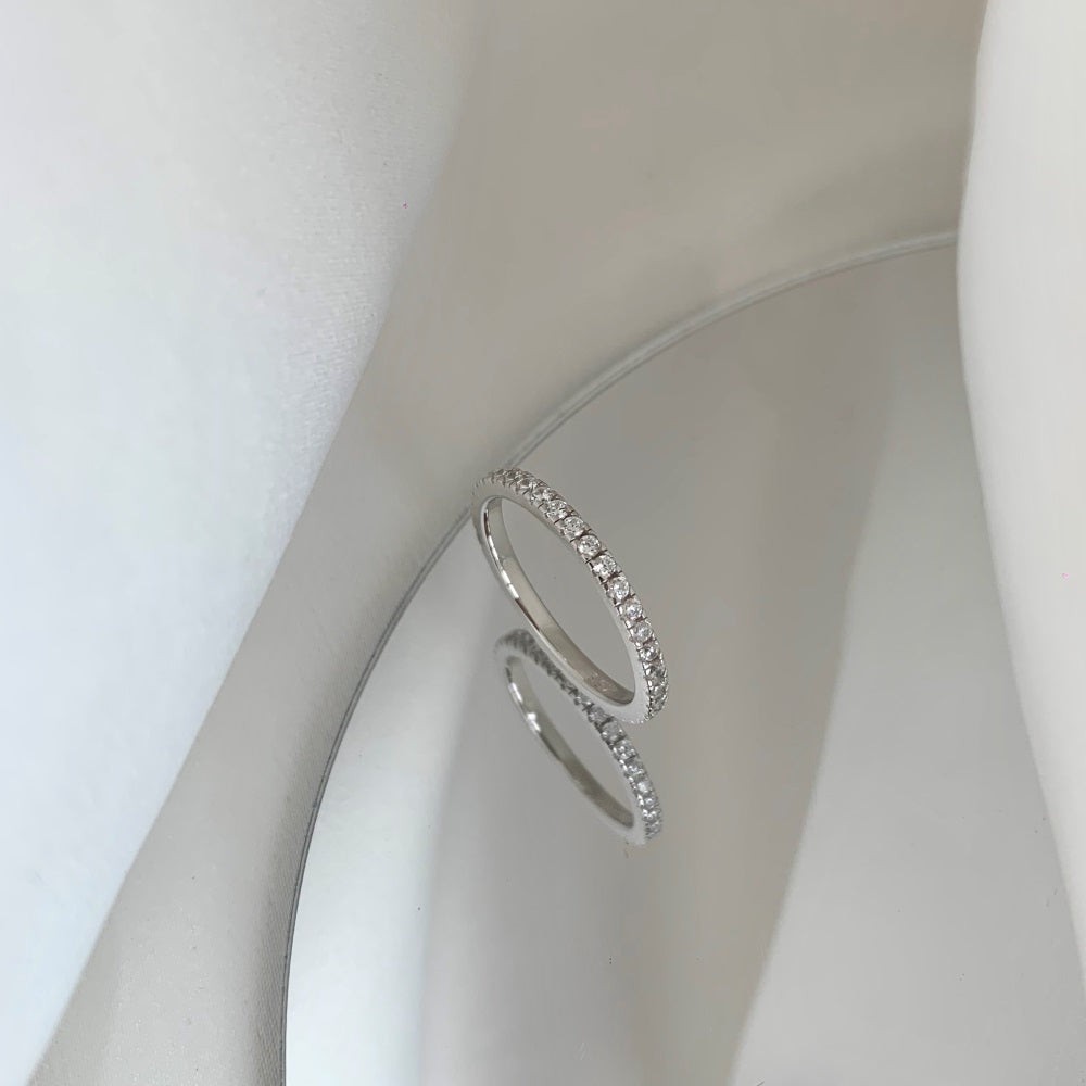 INFINITY BAND RING- SILVER