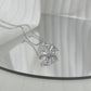 STERLING SILVER TOI ET MOI NECKLACE