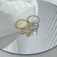 STERLING SILVER PLAIN BAND GODDESS RING