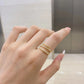 LUXE BAND RING- GOLD