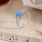 STERLING SILVER OPAL RING AZURE