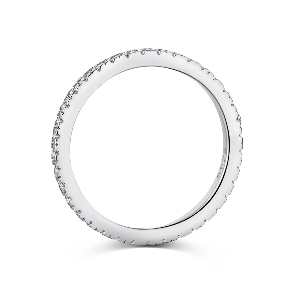 INFINITY BAND RING- SILVER