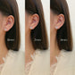 STERLING SILVER ROUND STUD EARRINGS