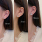 STERLING SILVER SQUARE STUD EARRINGS