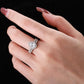 STERLING SILVER PEAR CUT RING SET