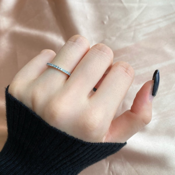 INFINITY RING- SILVER + AZURE