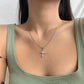 STERLING SILVER MINI CROSS NECKLACE