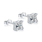 STERLING SILVER SQUARE STUD EARRINGS