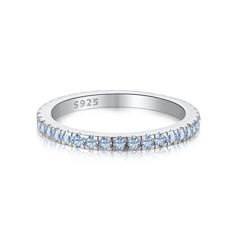 INFINITY RING- SILVER + AZURE