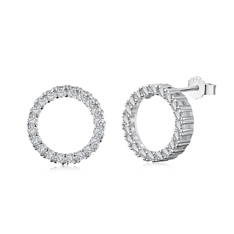 STERLING SILVER MINI INFINITY EARRINGS