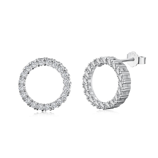 STERLING SILVER MINI INFINITY EARRINGS