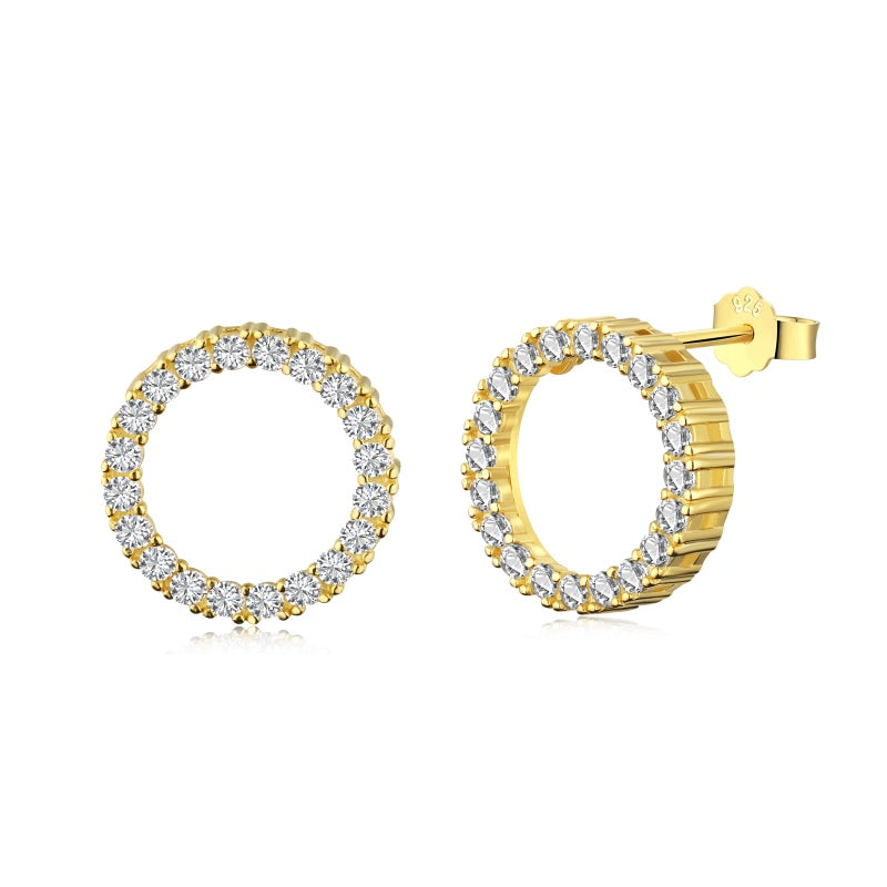 GOLD PLATED INFINITY EARRINGS