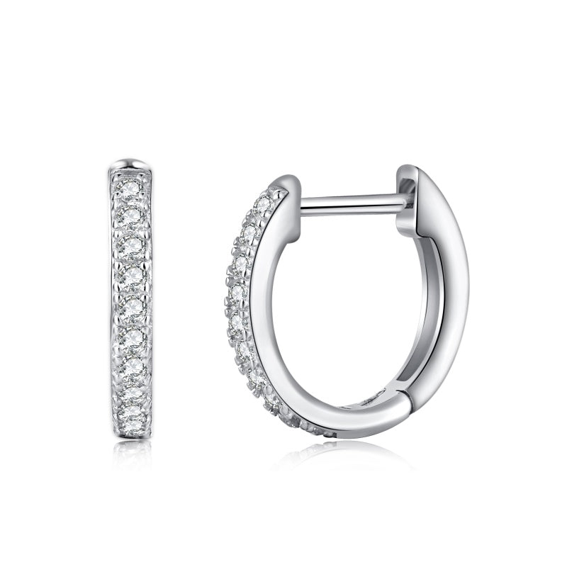 STERLING SILVER MINI HOOP EARRINGS