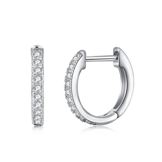 STERLING SILVER MINI HOOP EARRINGS