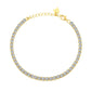 TALIA 3MM ADJUSTABLE TENNIS BRACELET GOLD PLATED