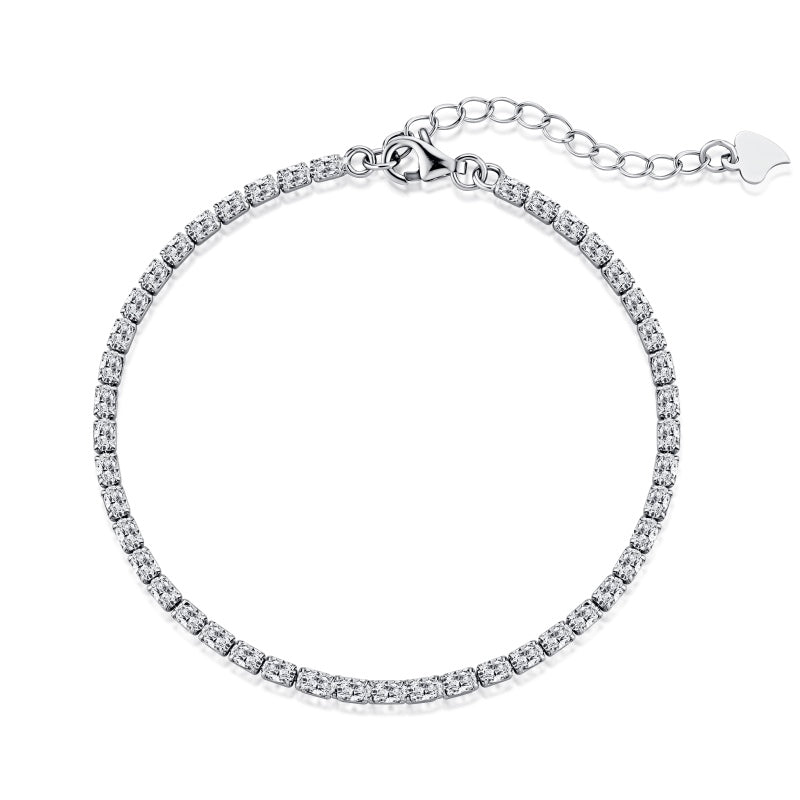SARINA 2MM ADJUSTABLE TENNIS BRACELET- SILVER