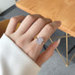 STERLING SILVER PLAIN BAND GODDESS RING