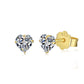 MINI HEART STUD EARRINGS- GOLD PLATED