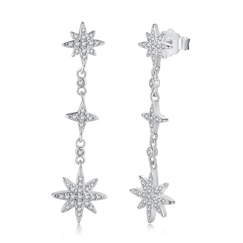 STERLING SILVER STELLA DANGLE EARRINGS