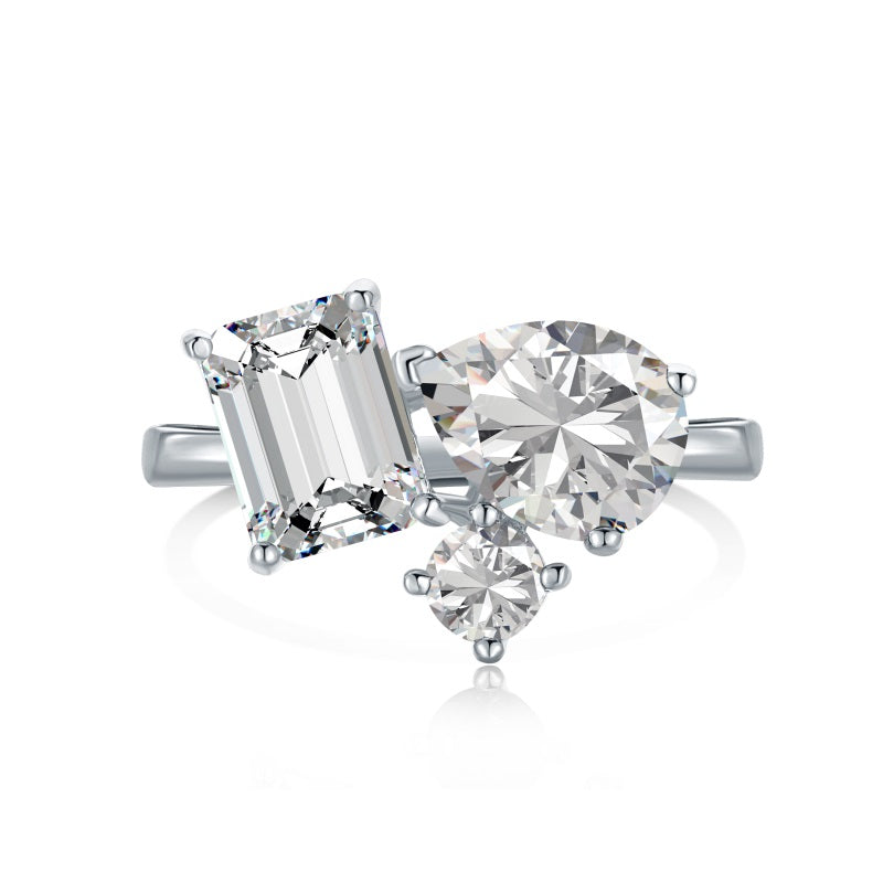 STERLING SILVER RIVIERA RING ICE