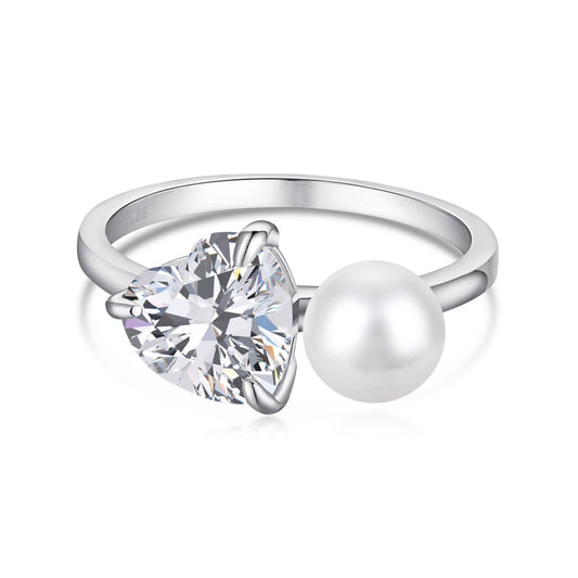 STERLING SILVER YASMINA HEART RING