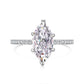 STERLING SILVER MARQUISE STAPLE RING