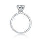 STERLING SILVER MARQUISE STAPLE RING